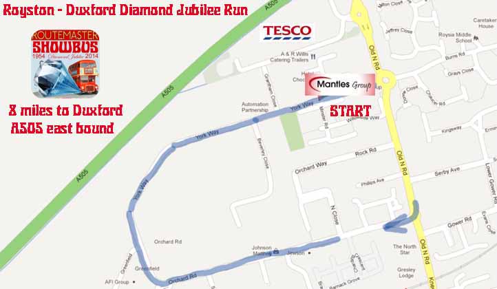 Diamond Run 2012 start map